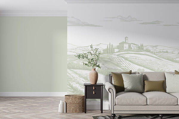 Paisagem com uma casa e campos Paisagem com uma casa e campos
