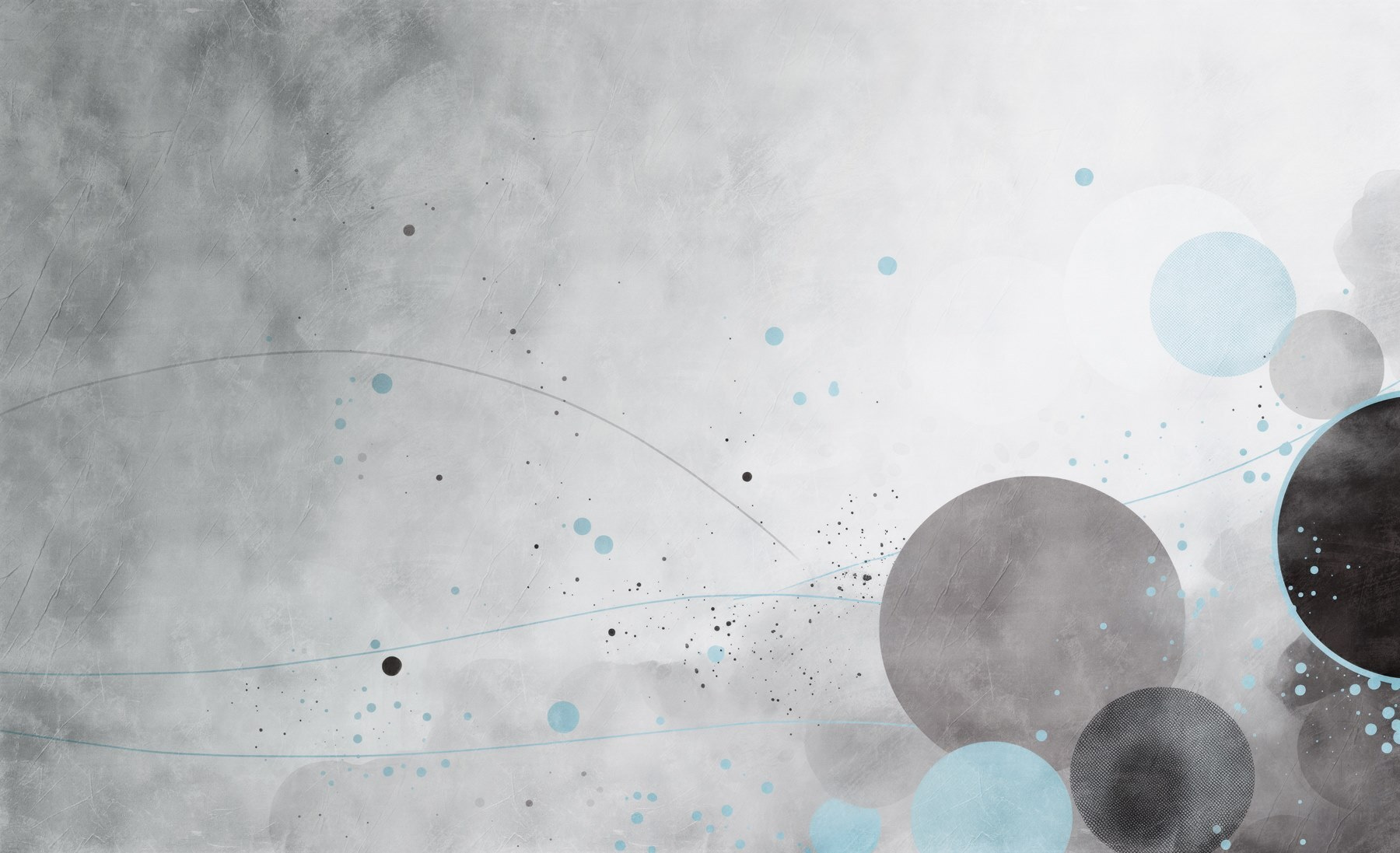 Grey and blue circles and lines Grey and blue circles and lines