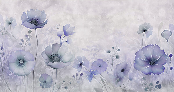 Pintura de flores sobre um fundo branco Pintura de flores sobre um fundo branco