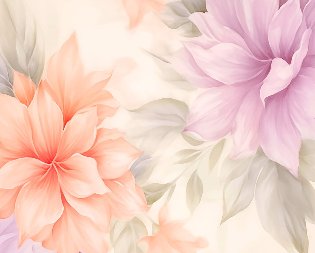 Florais suaves em tons pastel suaves. Florais suaves em tons pastel suaves.