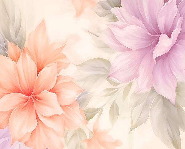 Florais suaves em tons pastel suaves. Florais suaves em tons pastel suaves.