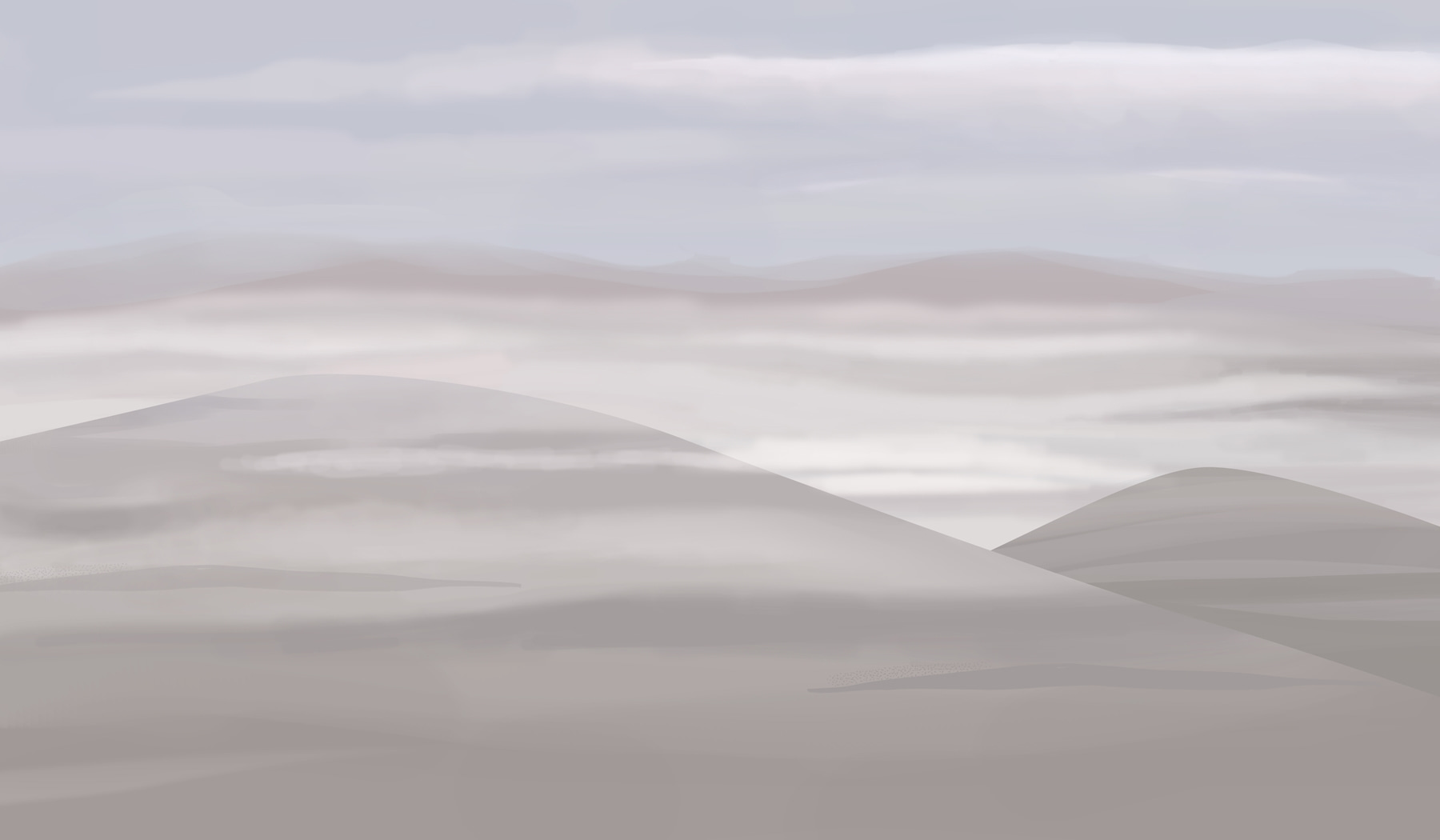 Landscape with hills and clouds Landscape with hills and clouds