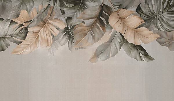 Elegant leaves in soft tones