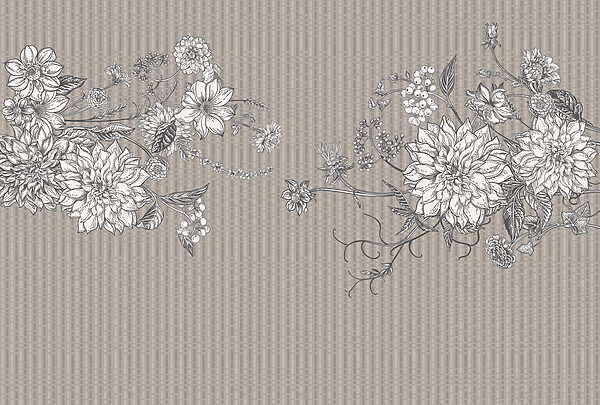 Ilustração floral elegante sobre fundo texturado Ilustração floral elegante sobre fundo texturado