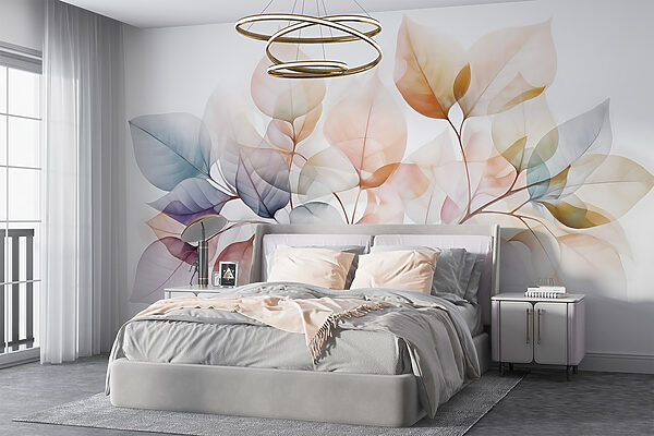 Folhas delicadas em tons suaves. Folhas delicadas em tons suaves.