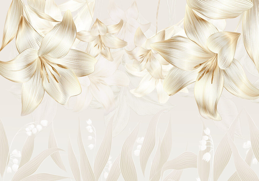 Flores delicadas em tons suaves
