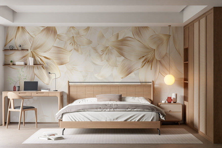 Flores delicadas em tons suaves