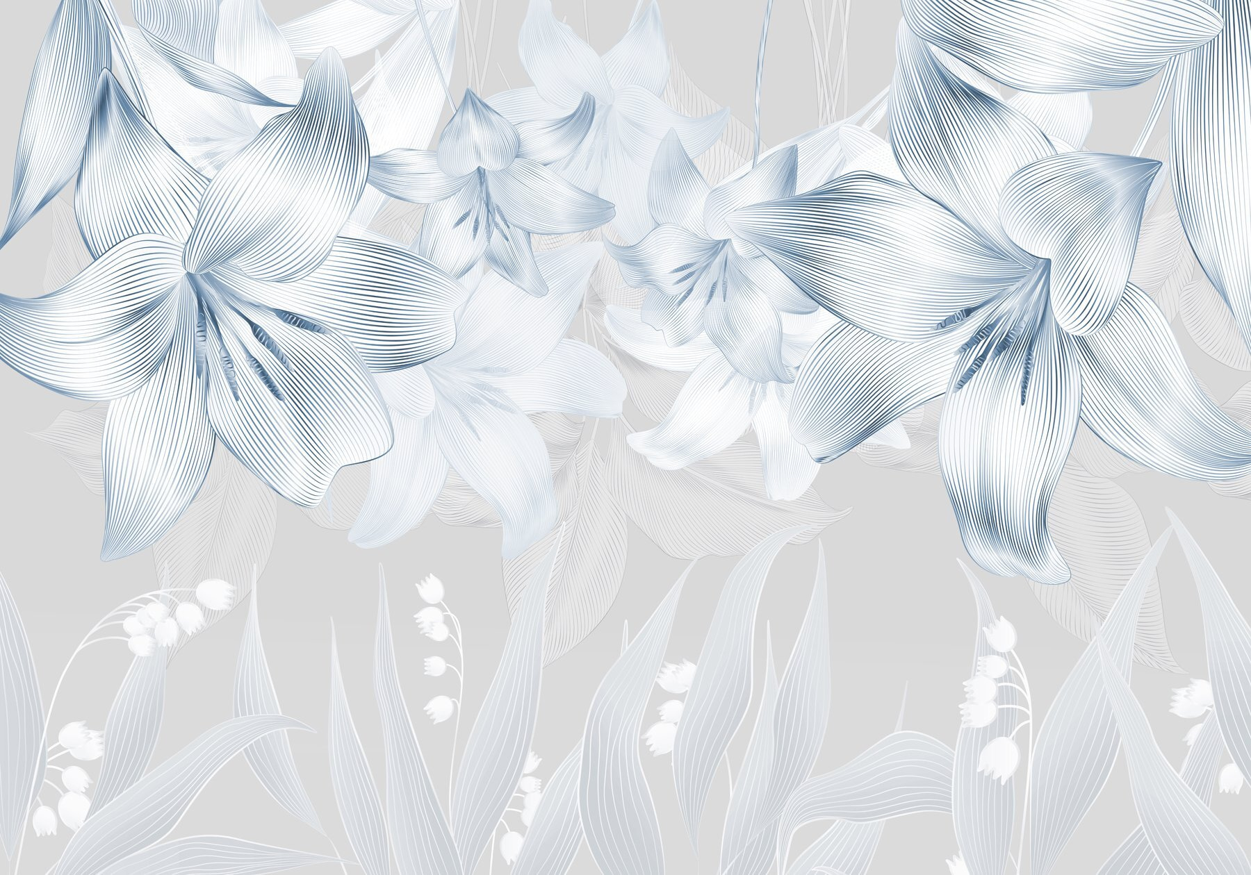 Delicate blooms in subtle shades