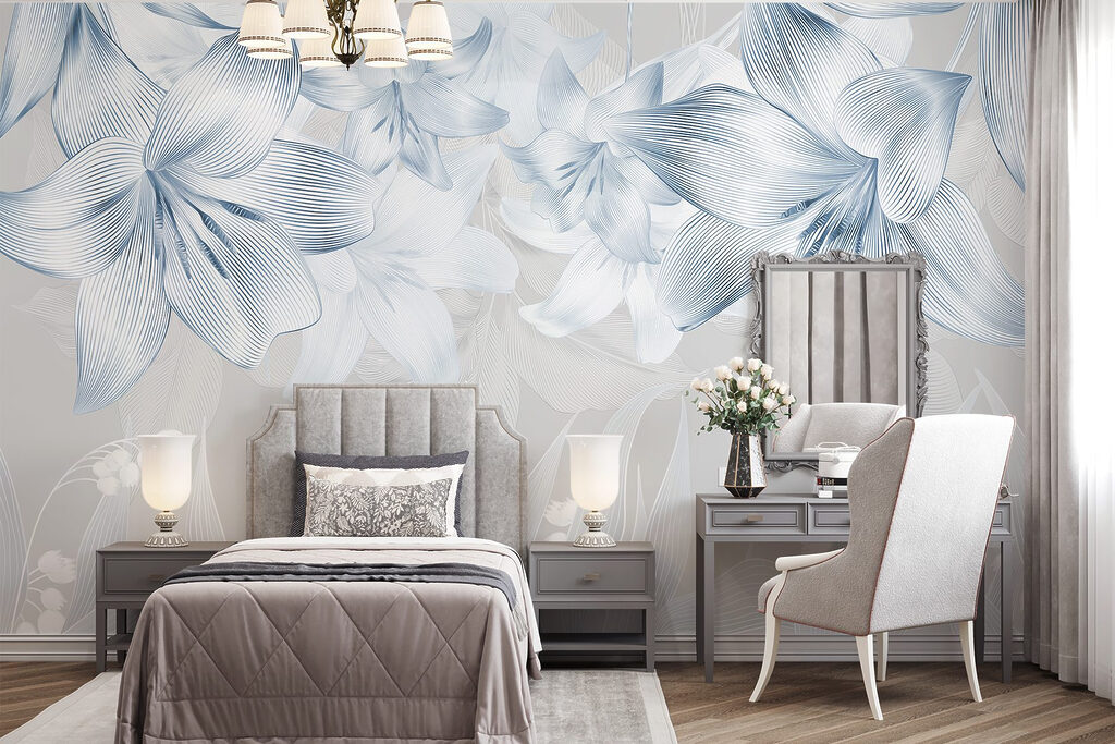 Delicate blooms in subtle shades