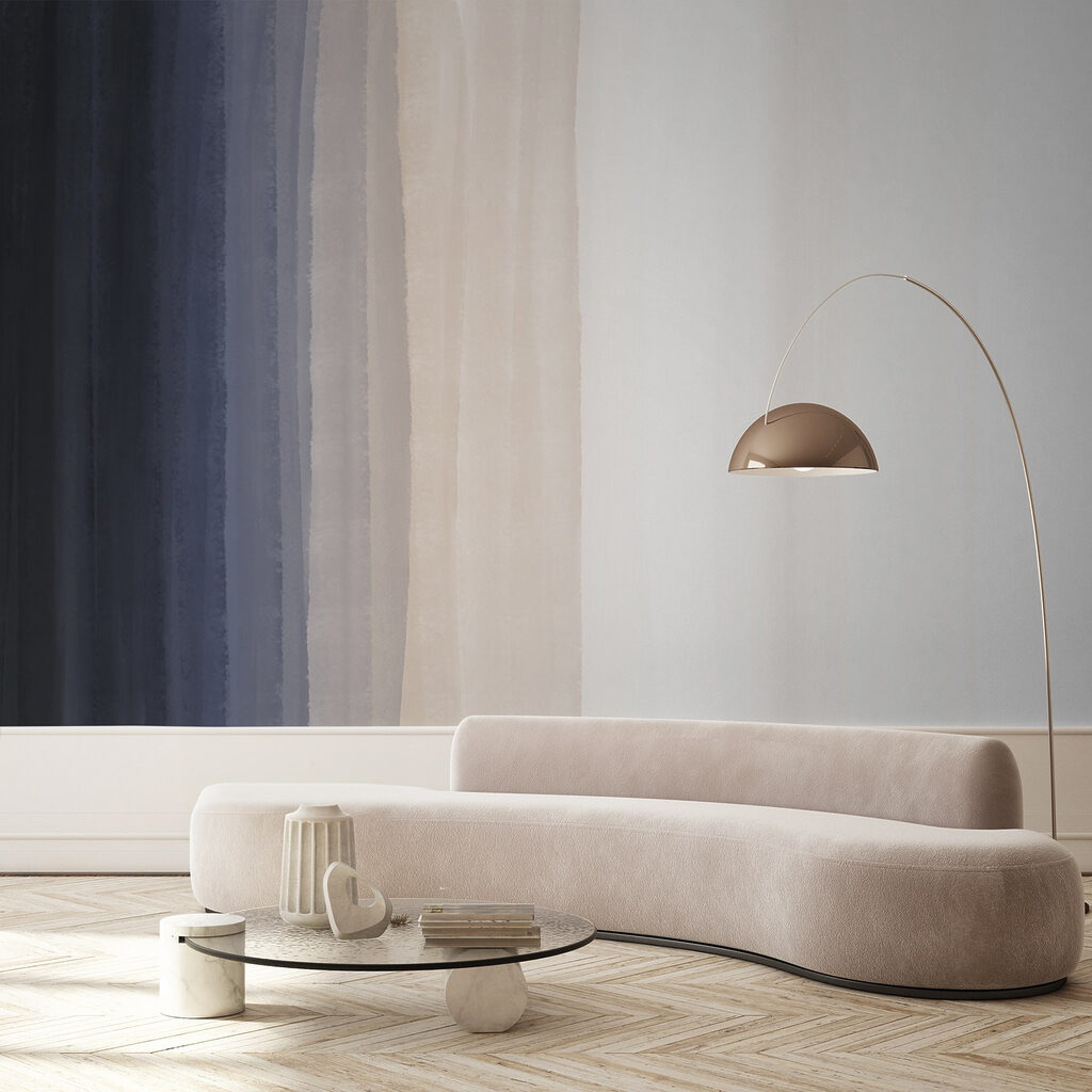 Textured stripes in soft color palette