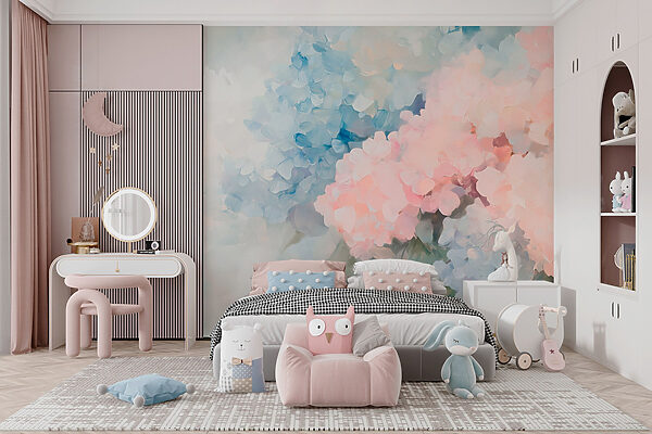 Pintura de flores sobre um fundo branco Pintura de flores sobre um fundo branco