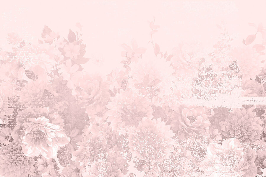 Grupo de flores sobre um fundo branco