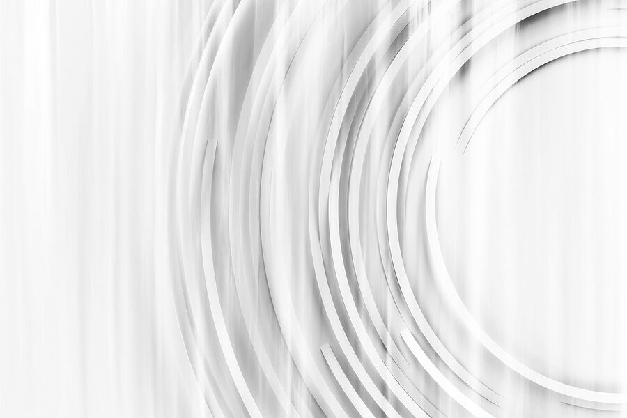 Fundo branco e cinzento com círculos