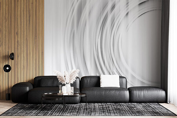 Fundo branco e cinzento com círculos Fundo branco e cinzento com círculos