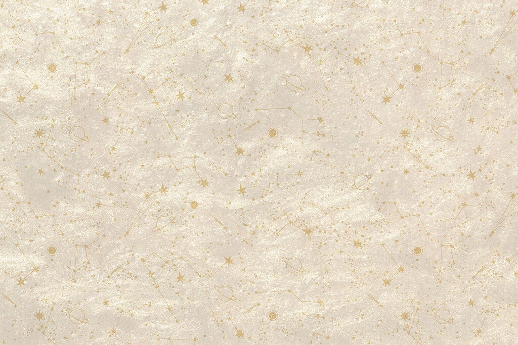 Celestial patterns across a soft background