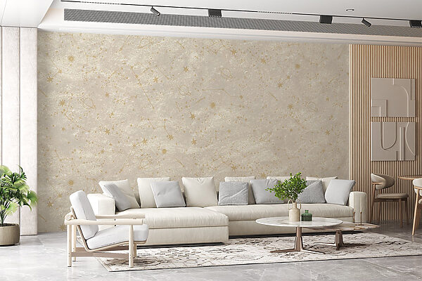 Celestial patterns across a soft background