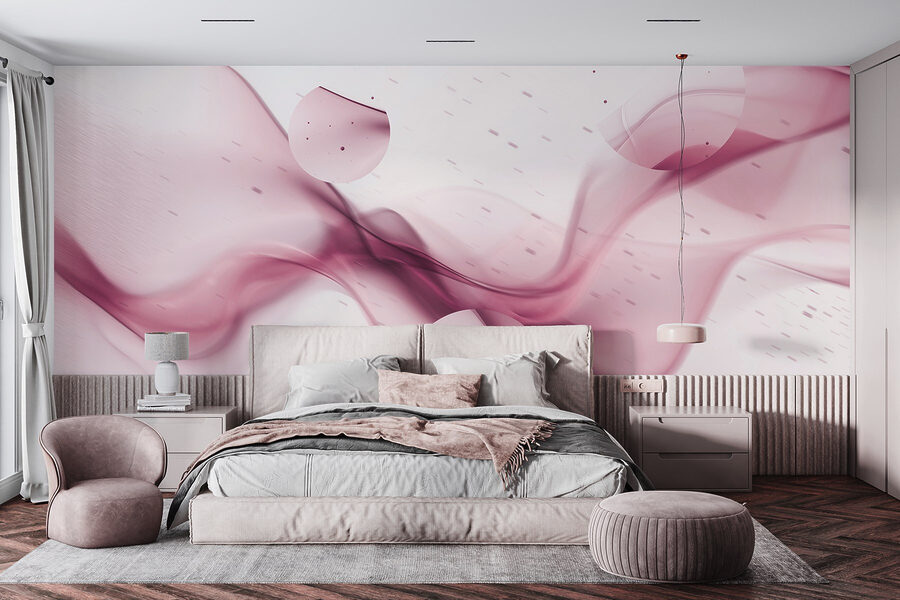 Fumo roxo sobre um fundo branco