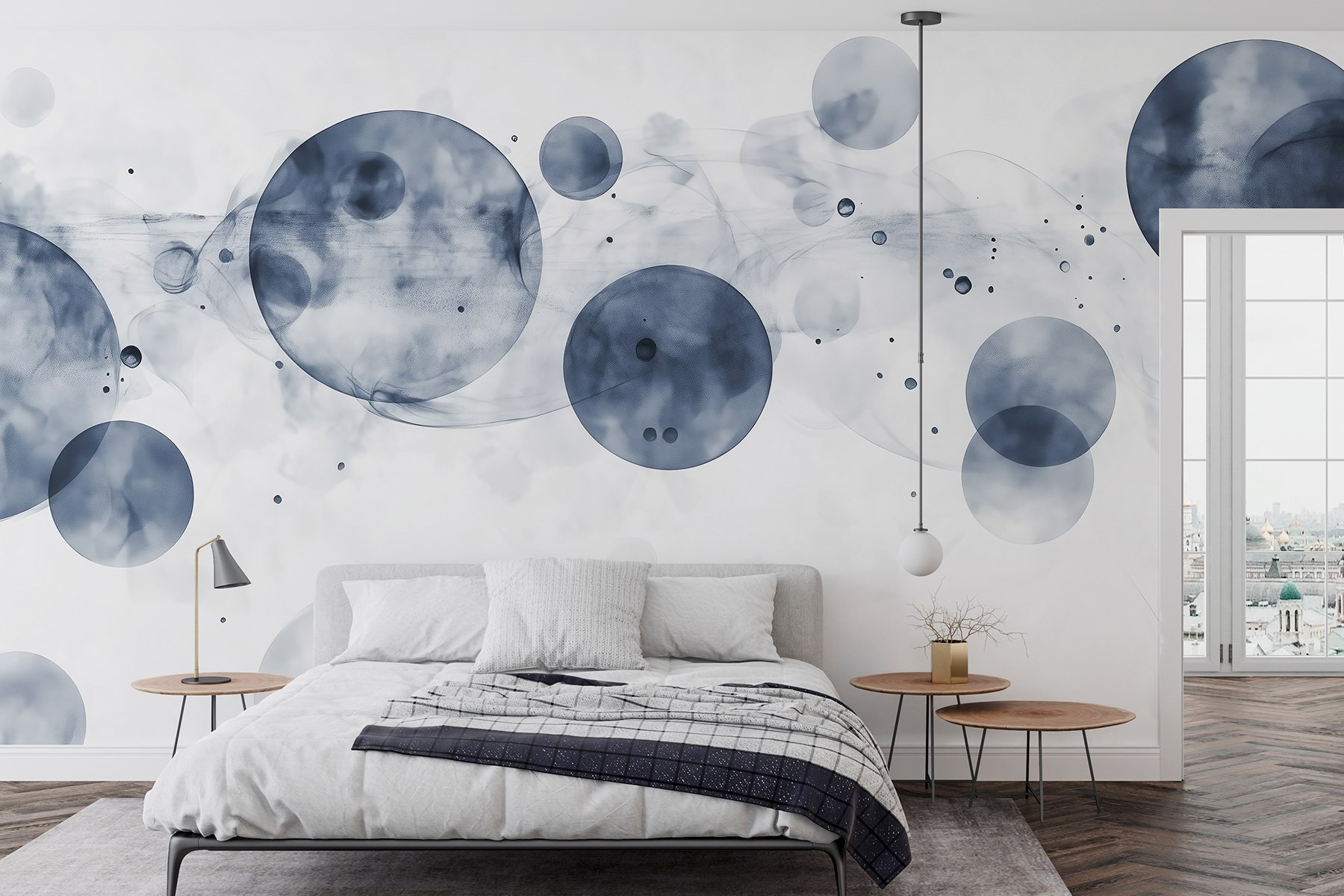 Group of circles with smoke Group of circles with smoke