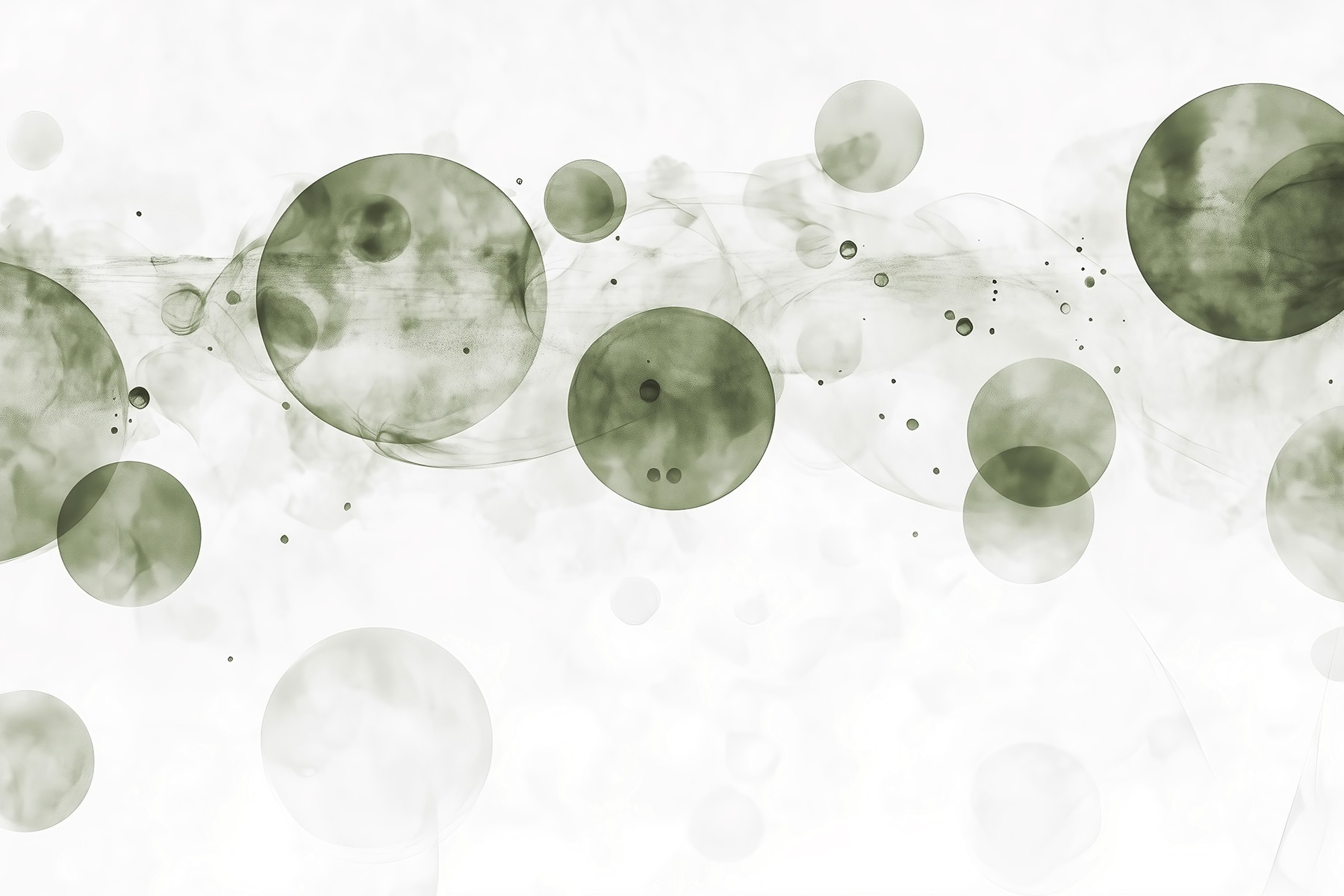 Group of circles with smoke