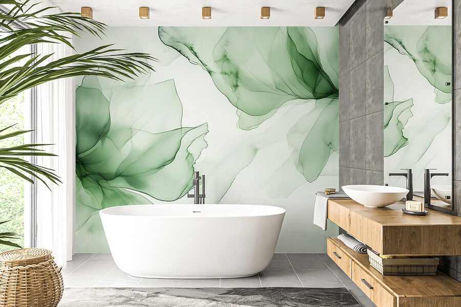 Elegância floral suave em tons suaves