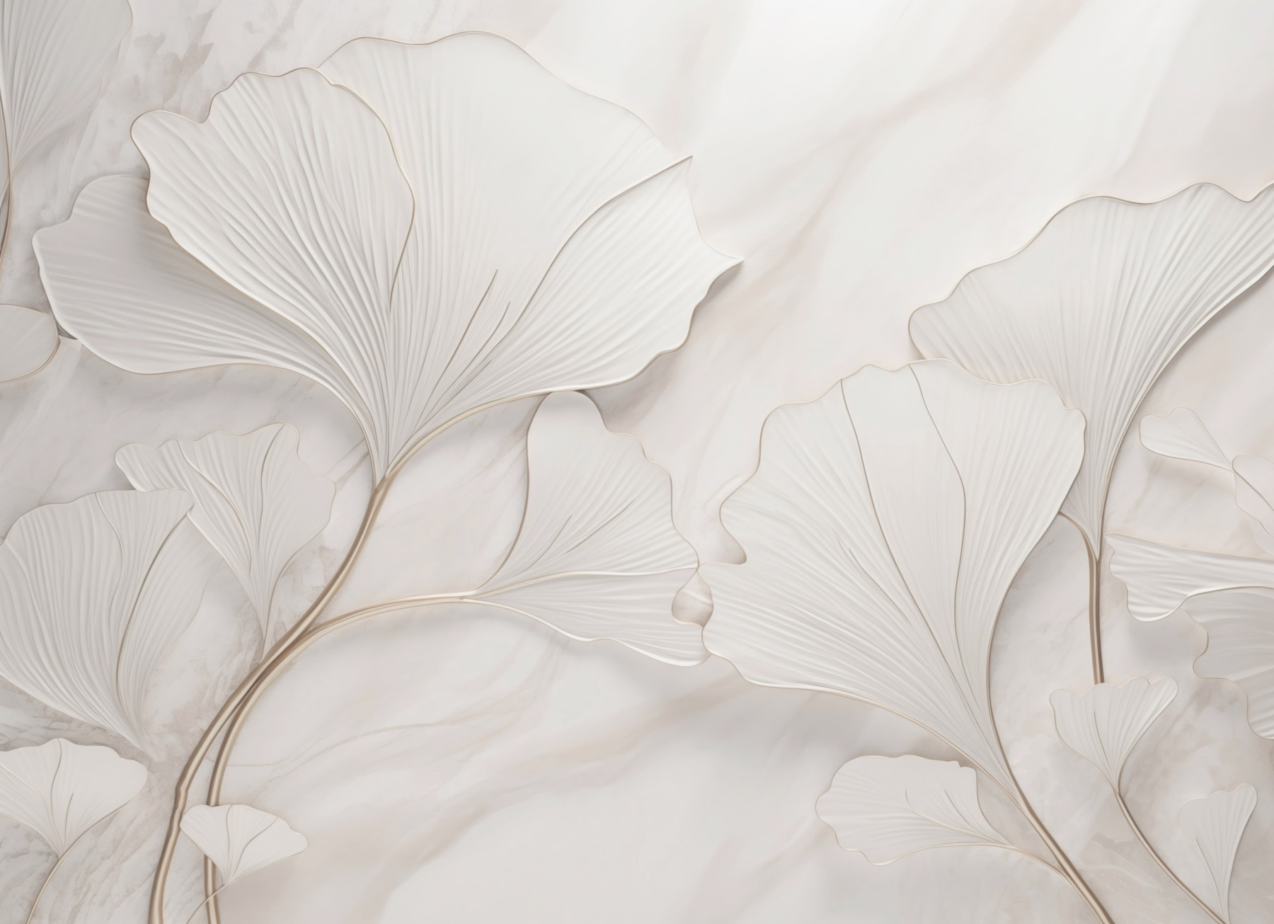 Delicate leaves on a soft background Delicate leaves on a soft background