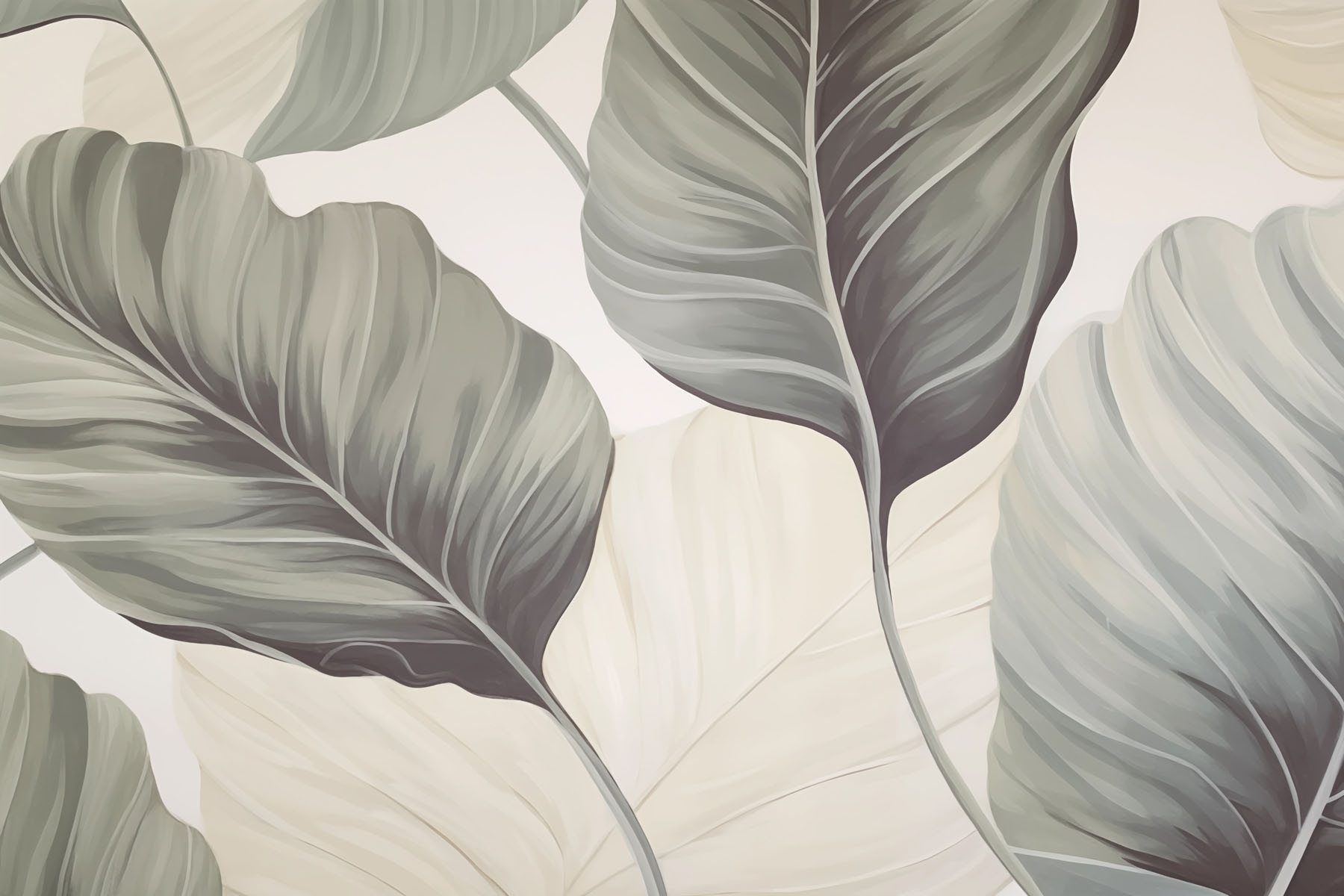 Serene foliage in muted tones Serene foliage in muted tones