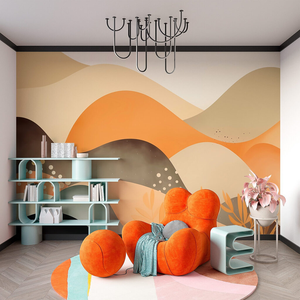 Painting of a desert landscape Painting of a desert landscape