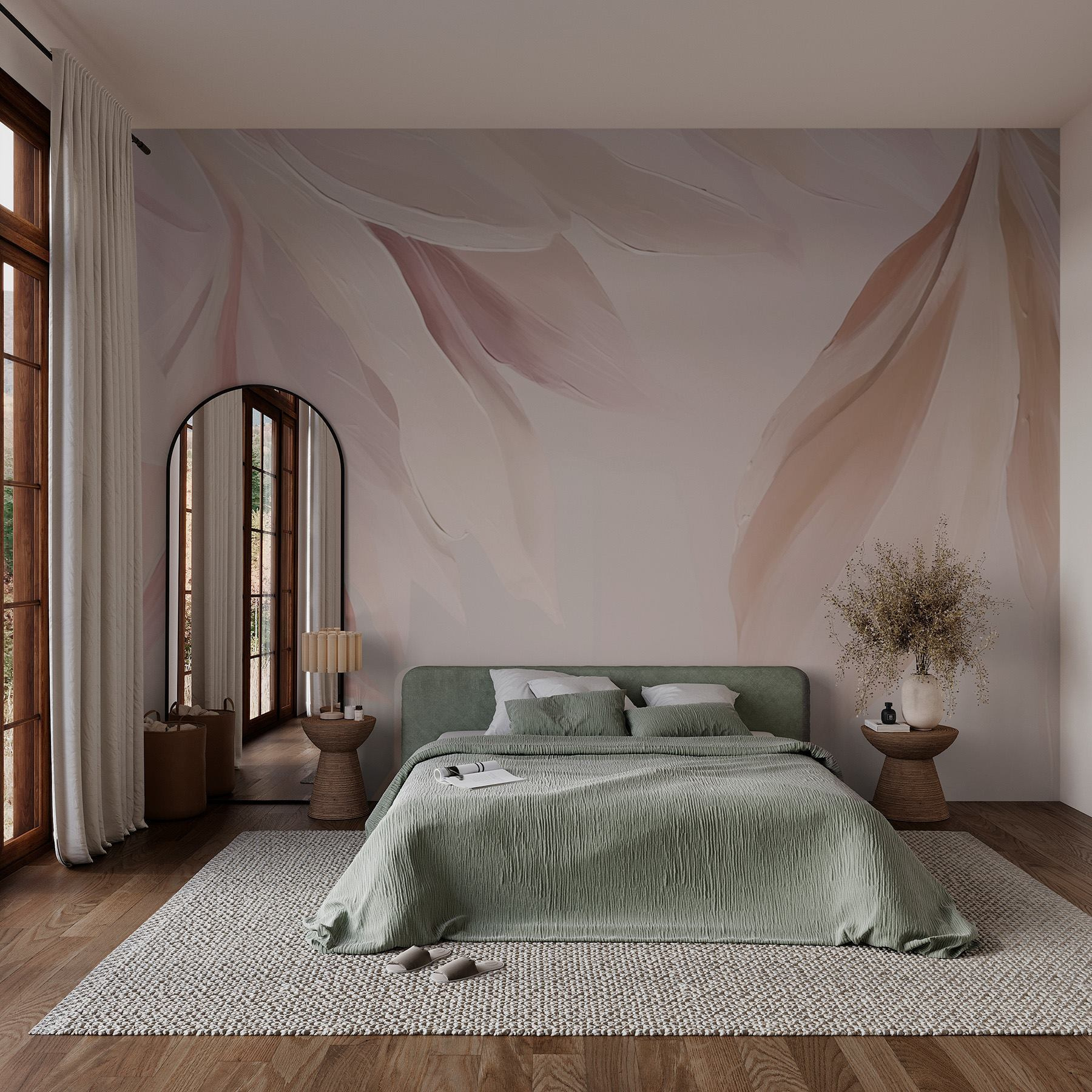 Soft petals in muted hues Soft petals in muted hues