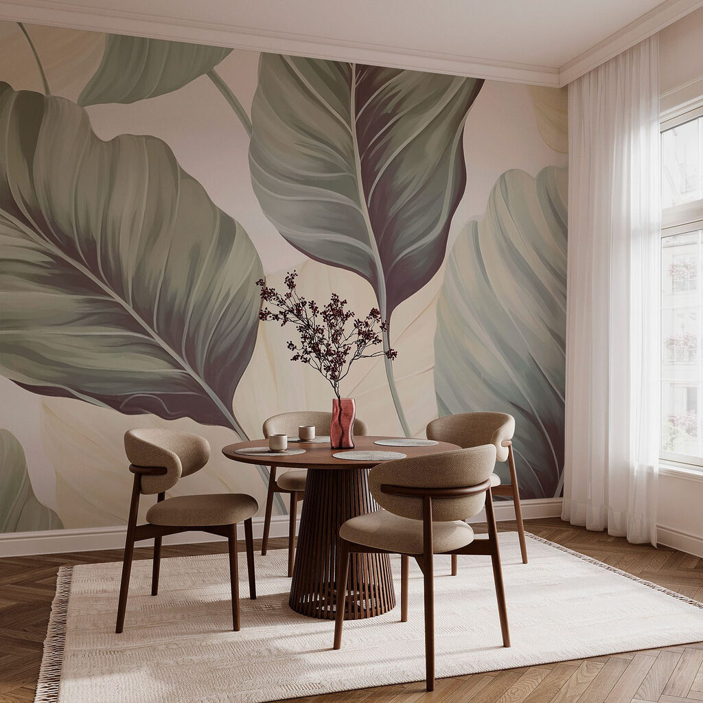 Serene foliage in muted tones Serene foliage in muted tones