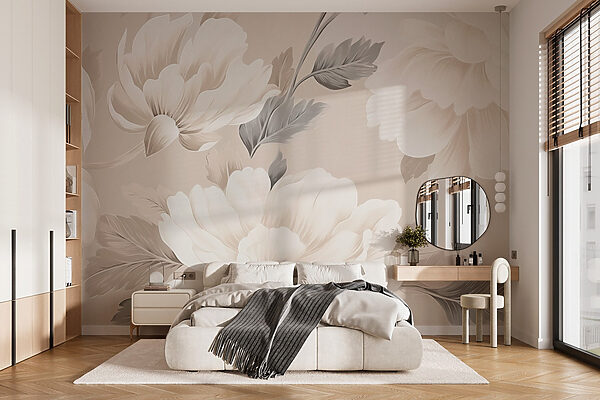 Papel de parede com flores Papel de parede com flores