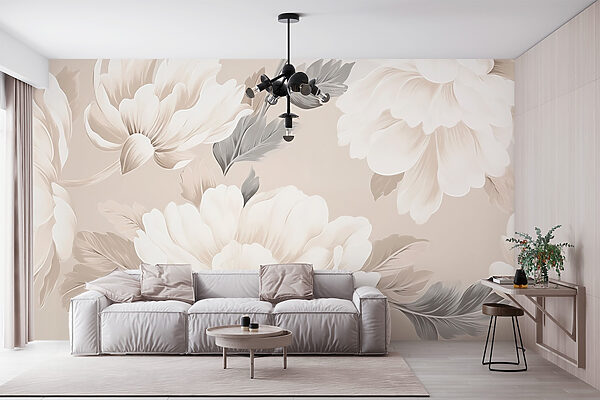 Papel de parede com flores Papel de parede com flores