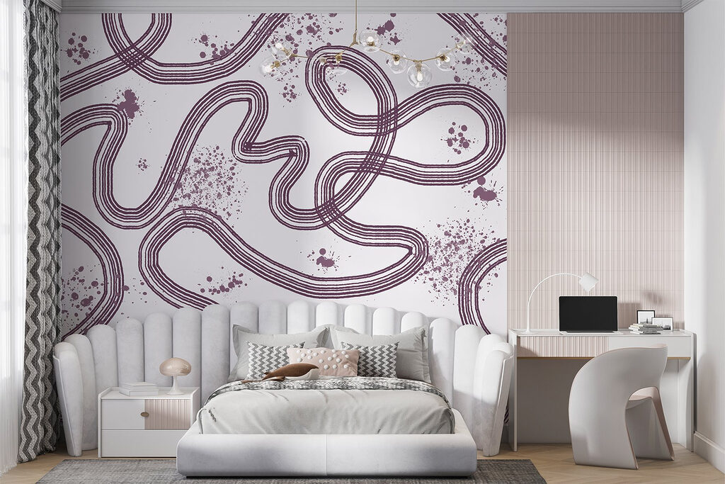 Pattern of lines and spots Pattern of lines and spots