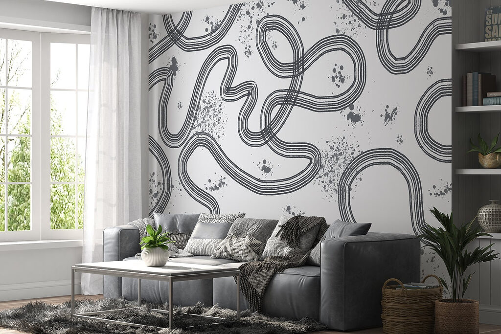 Black and white map of a race track