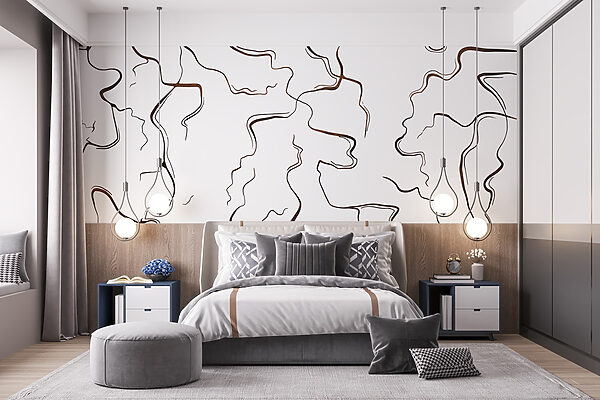 Curvas e linhas em contraste Curvas e linhas em contraste