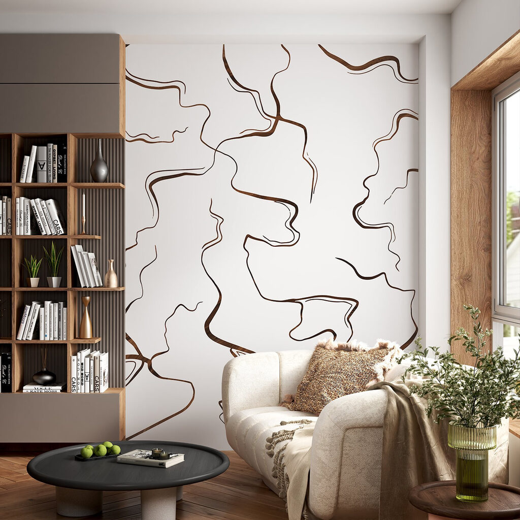 Curves and lines in contrast Curves and lines in contrast