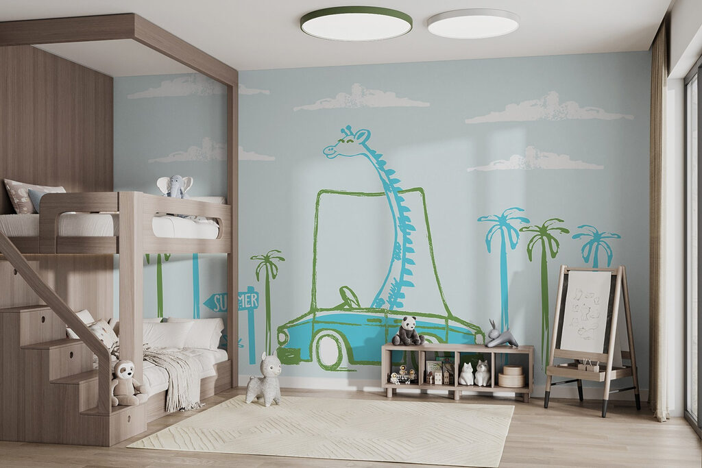 Giraffe in a car Giraffe in a car