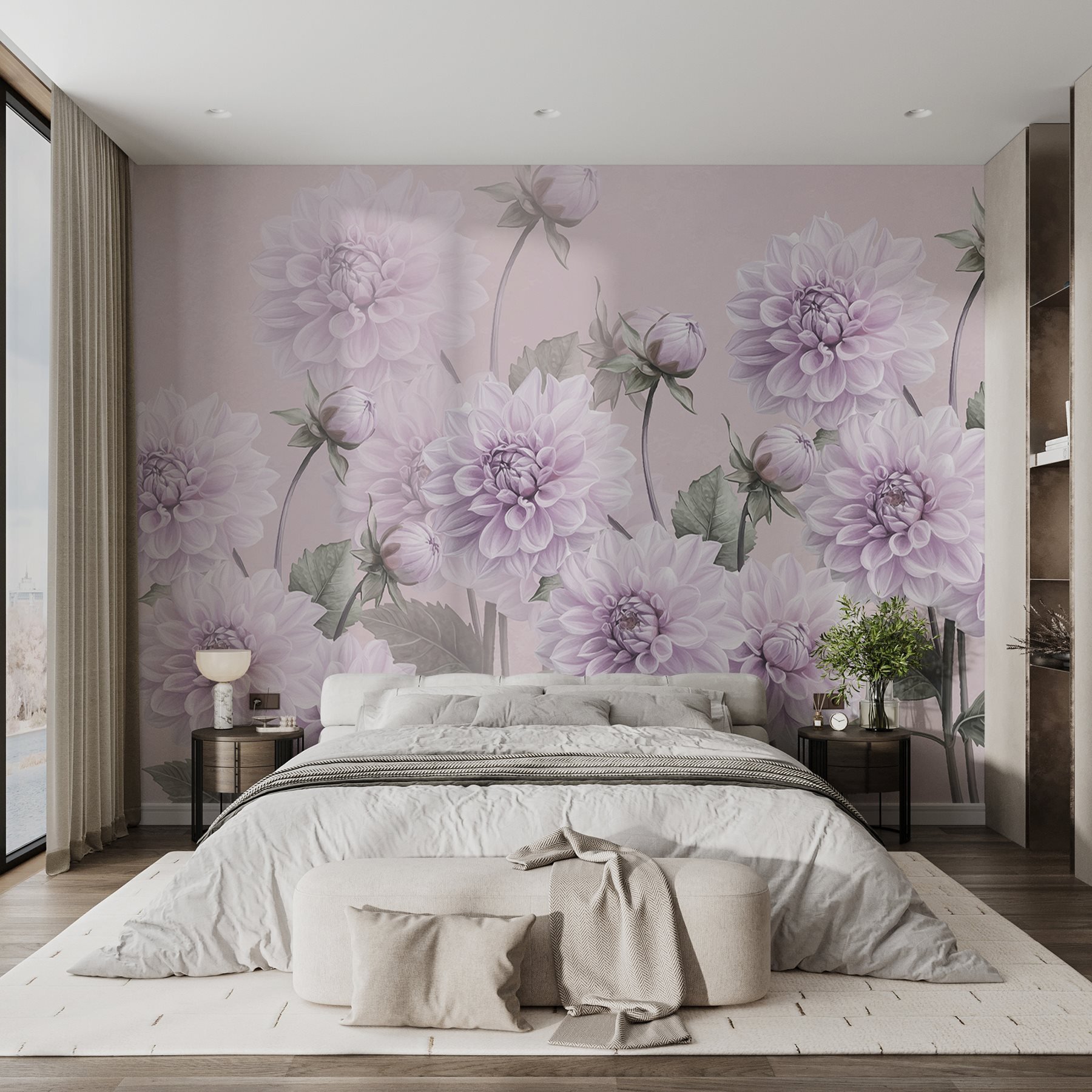 Group of purple flowers Group of purple flowers