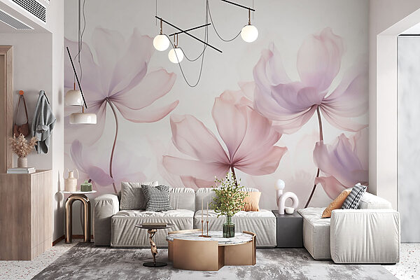 Flores delicadas em tons suaves Flores delicadas em tons suaves