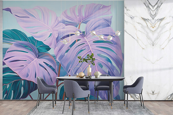 Folhas de sonho em tons pastel. Folhas de sonho em tons pastel.