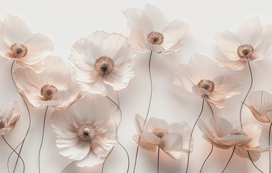 Grupo de flores brancas