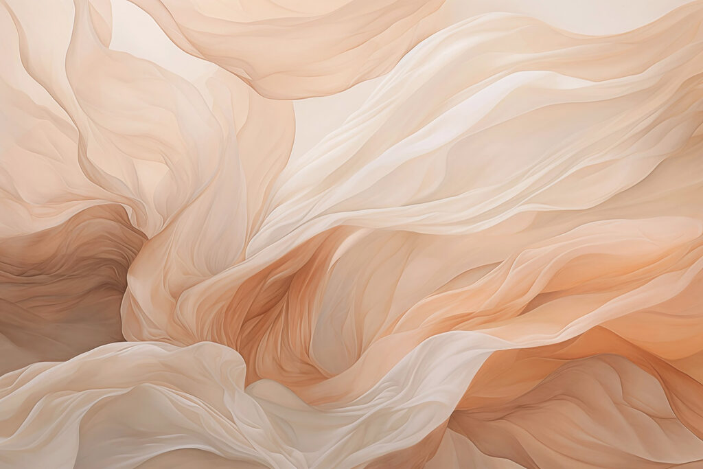 Ondas suaves de um suave fluxo de tecido. Ondas suaves de um suave fluxo de tecido.
