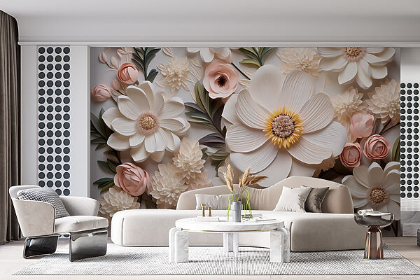 Grupo de flores de papel Grupo de flores de papel