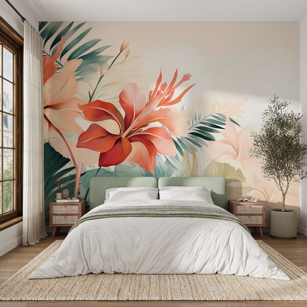 Flores delicadas em tons pastel suaves Flores delicadas em tons pastel suaves