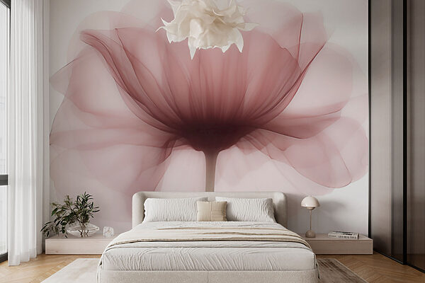 Flor com uma flor transparente Flor com uma flor transparente