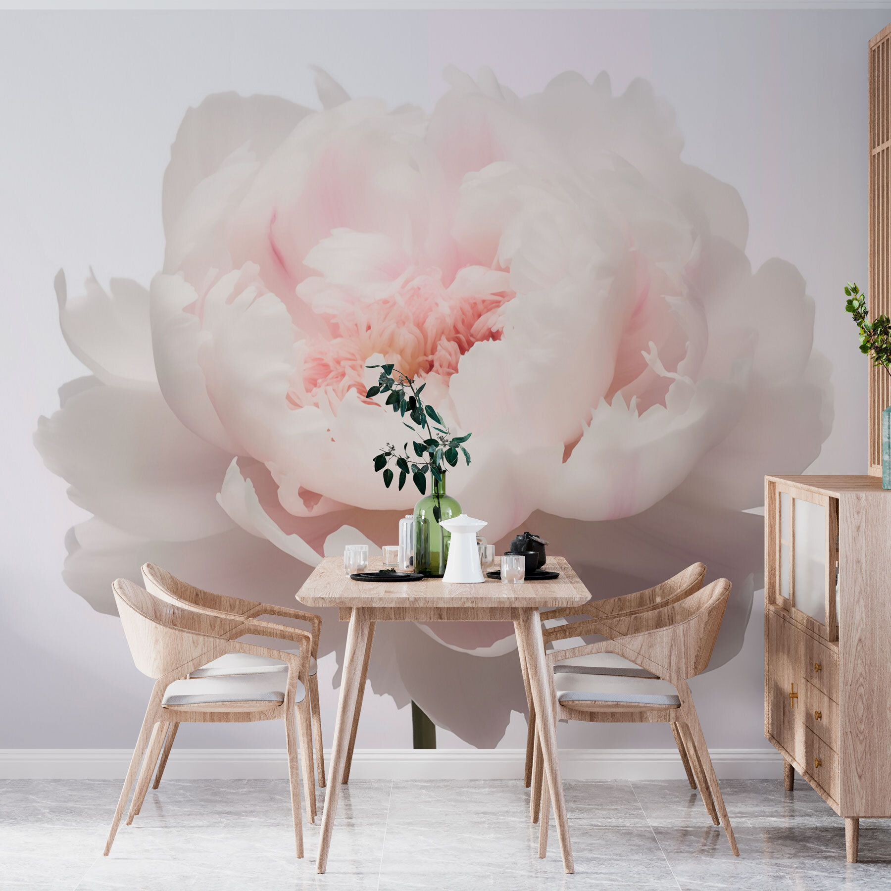 Delicate petals in soft bloom