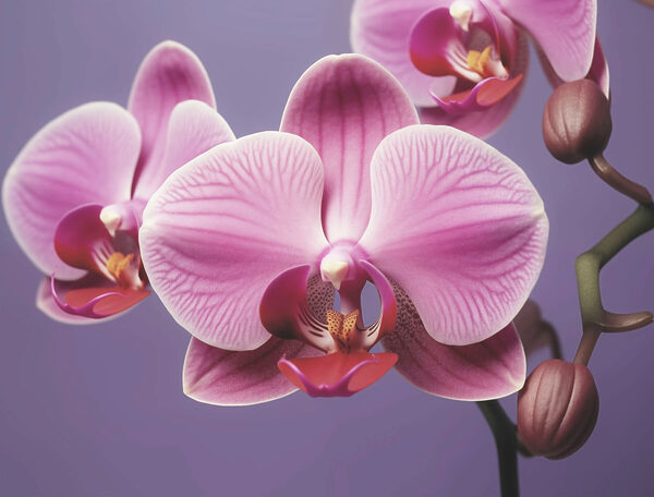 Orquídeas delicadas em tons suaves Orquídeas delicadas em tons suaves