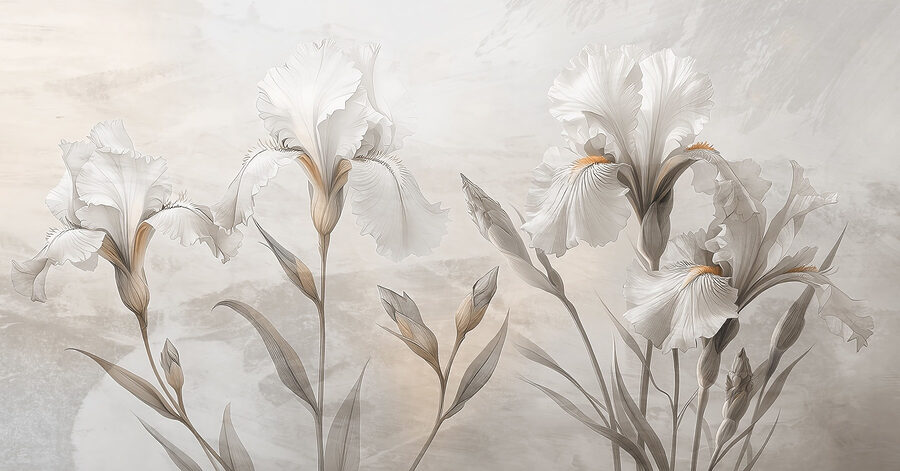 Composição floral elegante em tons suaves Composição floral elegante em tons suaves