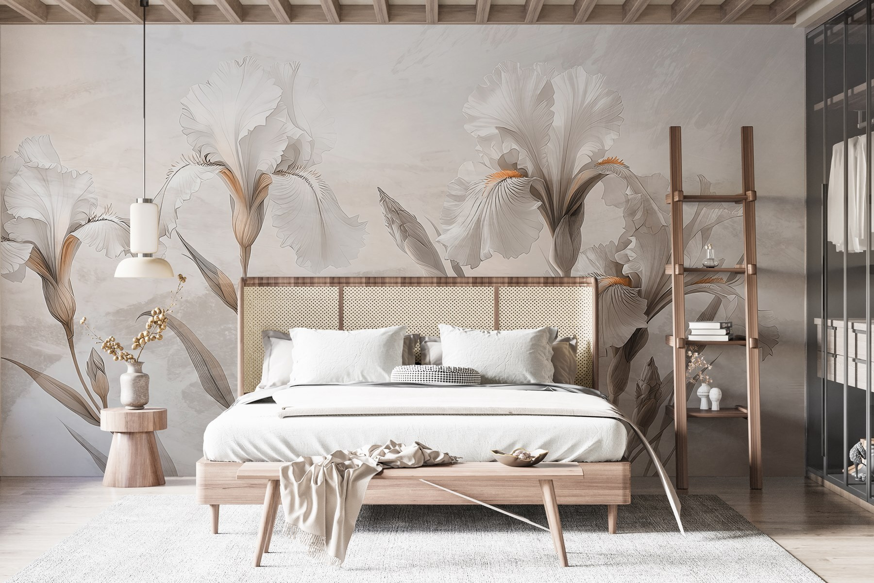 Elegant floral composition in muted tones Elegant floral composition in muted tones