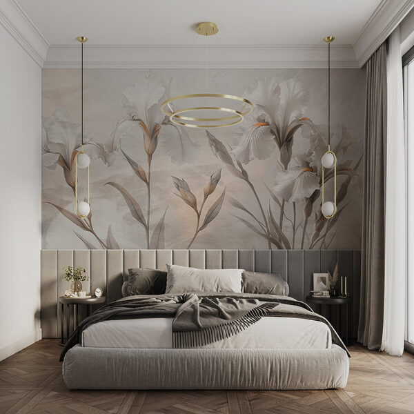 Composição floral elegante em tons suaves Composição floral elegante em tons suaves