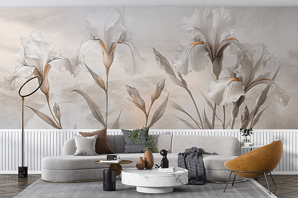 Composição floral elegante em tons suaves Composição floral elegante em tons suaves